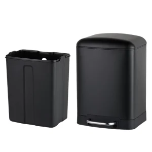 Nordic Square Garbage Bins Decorative Household Living Room Kitchen Toilet Office Trash Can Waste Bin