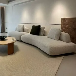 Nordic Style Fabric Modular Sofa Set for Hotel Lobby or Commercial Waiting Area
