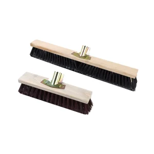 Nylon Bristle Floor Brush Set with Long Wooden Handle Heavy Duty for Garden Kitchen Garage Patio Floor Cleaning Tools