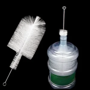 Nylon Brush for 5Gallon Water Bottle Use with Stainless Steel Handle Gallon Bottle Water Jug Clean Brush Pure Bucket Cleaner