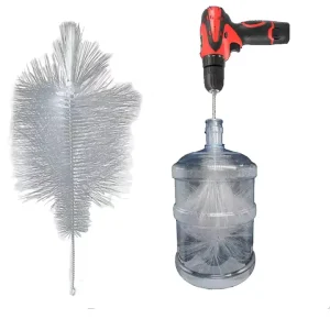 Nylon Eco-Friendly Kitchen Use Gallon Bottle Cleaning Brush with Galvanized Iron Handle