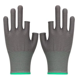 Nylon Half-finger Gloves Knitted Fingerless Household Gloves Precision Insulated Work Protective Gloves