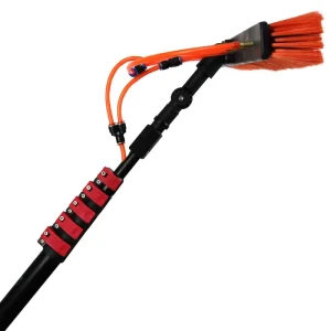 Nylon Telescopic Aluminum Long Handle Rotating Brush for Manual Solar Panel Cleaning