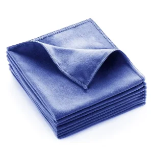 O Cleaning 16″ Lint Free Scratch Free Suede Microfiber Cloth Double Sided Microfiber Glass Lens Screen Cleaning Polishing Cloth