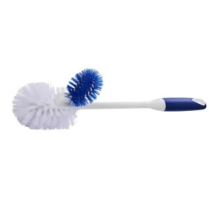 O-Cleaning Long Handle Toilet Bowl Brush With Under Rim Scrubber Sturdy Bristles Bathroom Scrub Brush Toilet Scrubbing Wand