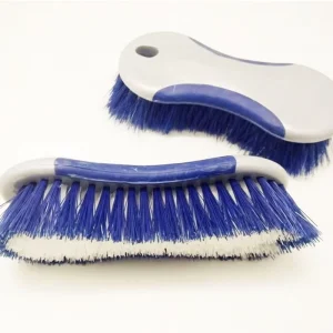 O Cleaning Plastic Stiff Bristles Hand Scrub Brush With Grip for Tile Floor Wall Sink Tub Indoor Outdoor Deep Cleaner Scrubber
