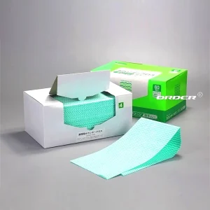 OEM 100 Pcs Eco-Friendly Quarter-fold Cleaning Cloths Absorbs Oils & Viscose Polyester Factory Direct From China for Kitchen Use