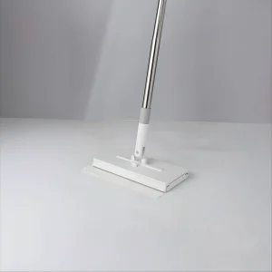 OEM 130.5cm Stainless Steel Extendable Handle Flat Click Mop 360 Rotating Head Microfiber Cloth Compatible MOQ 500