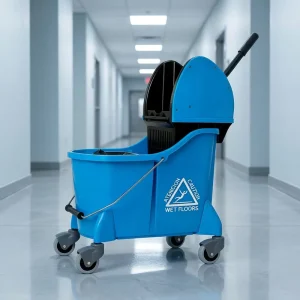 OEM 24L Commercial Mop Bucket Wringer Heavy Duty Down Press Cleaning Cart Factory Direct Customizable for Janitorial Industrial
