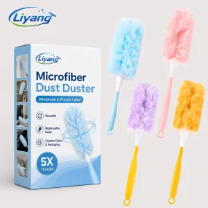 OEM Cleaning Supplies Microfiber Electrostatic Duster Custom Color Box Multi-Surface Disposable Duster Refills for Cleaning