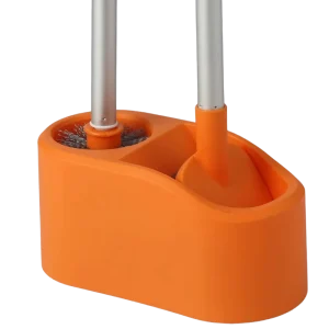 OEM Color Custom Toilet Scrubber Set with Aluminum Handle Bathroom Brush Manufacturer MOQ 500 Sets Factory Price
