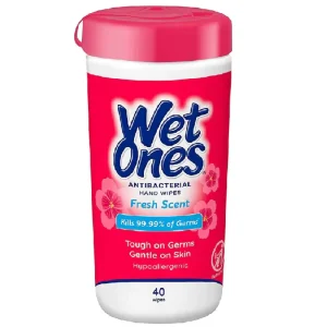 OEM Custom Antibacterial Wet Wipes 100pcs Canister 21x22cm Lemon Scent Disposable Kills 99.9% Bacteria Extra Soft Non Woven