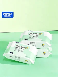 OEM Custom Baby Wet Wipes Gentle Soft Skin Friendly Disposable Cleaning Wipes
