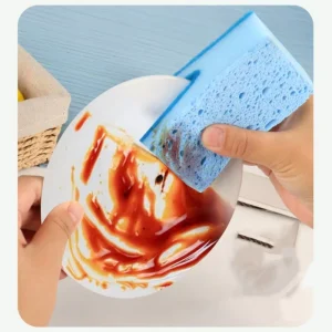 OEM Custom Duckbill Sponge Multi Purpose Scouring Pad Sponge for Kitchen Cleaning With Custom Size and Shape