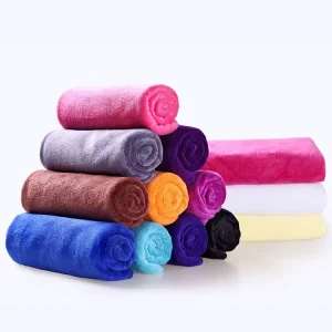 OEM Custom Logo High Quality Microfiber Cleaning Cloth Salon Barber Shop Towels