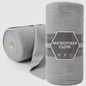 OEM Custom Logo Tear Away Microfiber Towel Roll Supplier Packaging Home Kitchen Reusable Cleaning Cloth Rolls