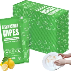 OEM Custom Single Pack Eco Friendly Kitchen Wet Wipes Portable Antibacterial Degreasing Cleaning Towelettes with Soft Fragrance