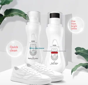 OEM Custom White Shoes Cleaning Agent Brush with Cream Yellow Decontamination Maintenance Cleaner Free