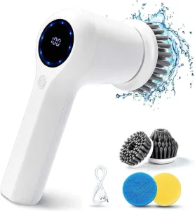 OEM Customizable 2-Speed Eco-Friendly Cordless Handheld Electric Shower Scrubber ABS Material Cleaning Brush