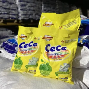 OEM Customized Label Lemon Scent Bulk Washing Powder Various sized Detergent Powder