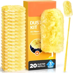OEM Disposable Cleaning Duster Dust Removal Brush with Duster Refills for Electronics Furniture Blinds Ceiling Fans