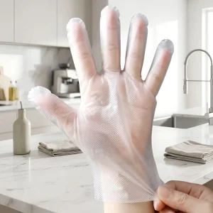 OEM Disposable HDPE Gloves Thick Durable & Waterproof for Cleaning Gardening & Pet Care (260pcs/Pack Customized Packing)