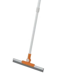 OEM Durable 2 in 1 Silicone Squeegee Sweeper Metal Handle Telescopic Pole Floor Cleaning Tool Factory MOQ 500 Sets