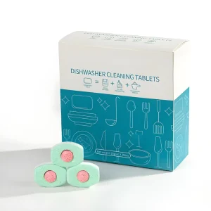 OEM Eco-Friendly Dishwasher Cleaning Tablets with Stain Removal and Deodorizing Effect for Kitchen Use