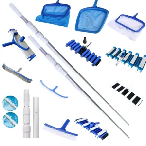 OEM Eco Friendly High Efficiency Swimming Pool Cleaner Set Skimmer Brush UV Resistant PE Mesh for Above Ground Pools