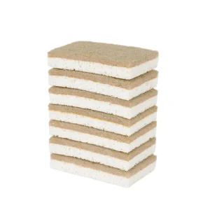 OEM Eco Friendly Natural Coconut Fiber Scrub Sponge 11x7x2cm Customized Biodegradable Kitchen Dishwashing Sponge