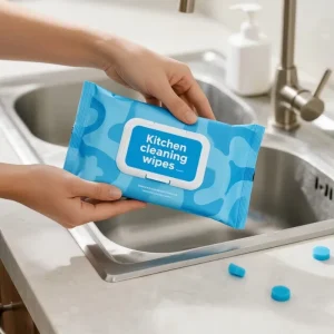 OEM Household Disposable Cleaning Kitchen Cleansing Wet Wipes Strong Dirty Cleaning Non woven Wipes
