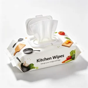 OEM Kitchen Wipes Large Pack Sustainable Non Woven Powerful Grease Remover Disposable 20x20cm Extra Large Thick