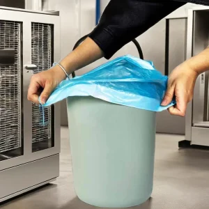OEM Large Trash Bags With Drawstring Garbage Bags Handle