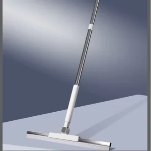 OEM Long Handle Retractable Shower Wiper Multi Functional Silicone Wet Wetter Steel Blade PP Broom Head Brooms Dustpans
