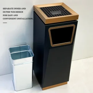 OEM Manufacturer 18L Household Can Recycling Stainless Steel Home Use Bin Kitchen Garbage Dustbin Trash Cans Waste Bins