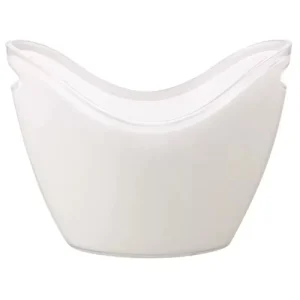 OEM Manufacturer White Plastic Ice Buckets Beer Beverage Coolers Holders with Tongs for Weddings