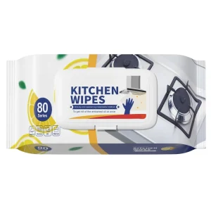 OEM ODM Custom Logo Kitchen Cleaning Wipes Thickened Non woven Degreaser Wet Wipes Manufacturer