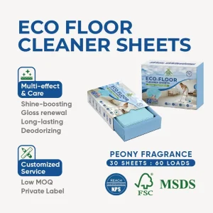 OEM ODM Fast Foaming Brightening Deep Cleaning Scented All Purpose Multi Surface Mopping Floor Cleaning Soap Paper Sheet