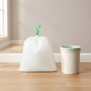 OEM ODM PE Strong Drawstring Garbage Bags Large Capacity Heavy Duty Trash Bags for Household Use Factory