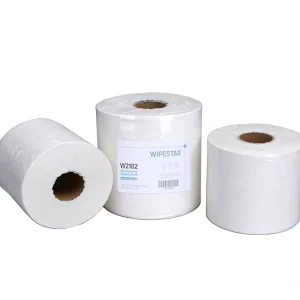 OEM ODM Polyester Square Nonwoven Wipe Roll Lint Free Industrial Cleaning Cloths Strong Water Oil Absorption ROHS