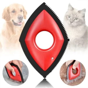 OEM ODM Rubber Scraper Cutting Service Custom Color Logo ISO9001 Certified 15x15cm Pet Hair Lint Remover Carpet Sofa Rug Brush