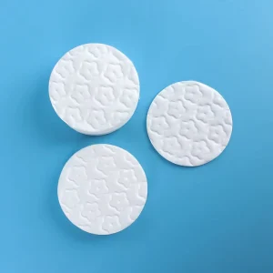 OEM Organic Lint-Free Facial Makeup Remover Pads Triple-Layer Round 6cm Cosmetic Cotton Pads for Makeup