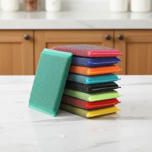 OEM Private Label Non Scratch Odor Resistant Double Side Kitchen Cleaning Sponge