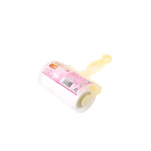 OEM T Handle 10cm 30 60 Sheets Adhesive Tear Paper Tape Sticky Pet Hair Remover Bed Sofa Clothes Cleaning Lint Roller With Cover