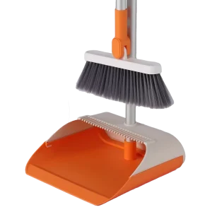 OEM Upright Standing Broom and Dustpan Set Stainless Steel Broom Manufacturer Floor Sweeping Combo MOQ 500
