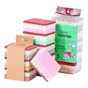 Oil-Absorbing Kitchen Cleaning Sponges, 5-Piece Set