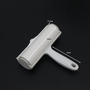 One Hand Operable Lightweight 179g Large Manual Plastic Lint Roller Cover Custom Logo Reusable Pet Hair Remover Cleaner Model