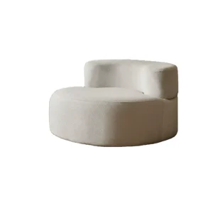 One Seat Minimalist Inflatable Upholstered Velvet Covered Compressed Curve Sofa Sponge Filling Space Saving for Small Mall Hotel