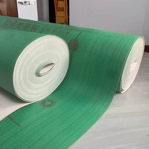 Opaque Plastic Film Floor Protection Safely Guards Tile and Wood Floors for Home Renovation