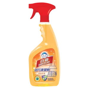 Orange Fragrance Double Effect Nozzle Design Kitchen Easy Remove Clean Cleaner Spray Detergent with Low Alkaline Formula